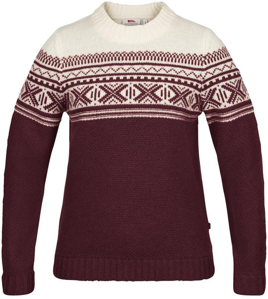 Fjällräven Övik Scandinavian Sweater W dark garnet