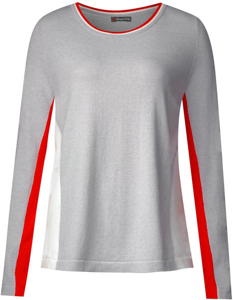 StreetOne Color Blocking Pullover cyber grey melange (A300857)