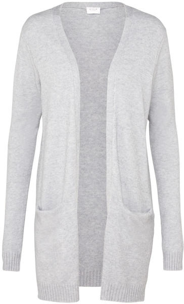 Vila Viril Open Strickjacke light grey