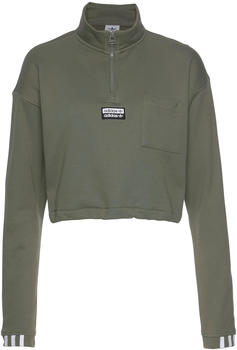 Adidas Women's Originals Cropped Sweatshirt legacy green (FM2504)