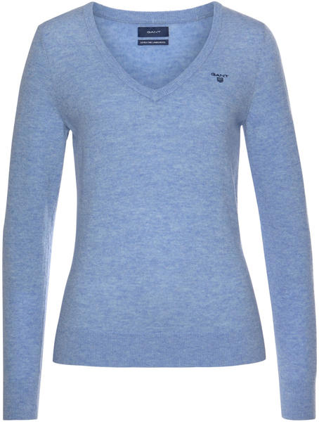 GANT Extra Fine Lambswool V-Neck Sweater lake blue (4800502-478)