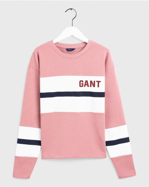 GANT Graphic Block Stripe Sweatshirt ash reose (4203623-606)