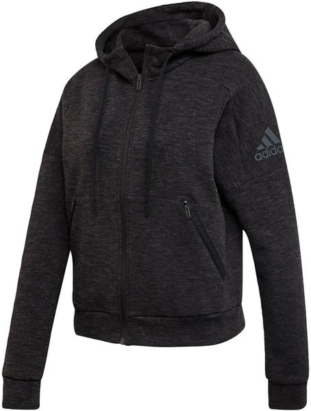 Adidas Women Athletics ID Mélange Hoodie black/grey six (FI4089)