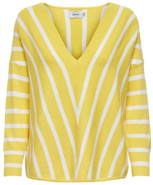 Only Striped Knitted Pullover (15175007) lemon drop