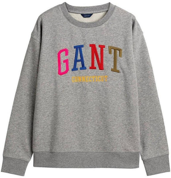 GANT Sweatshirt mit mehrfarbiger Grafik (4200616-93) grey melange