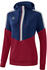 Erima Squad Kapuzenpullover navy/bordeaux/silber