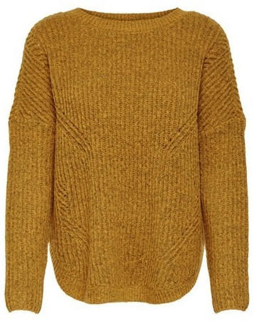 Only Onlbernice L/S Round Pullover Knt Noos (15139021) golden glow