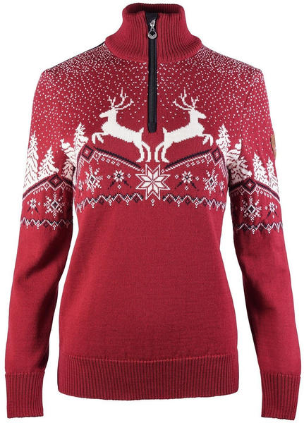 Dale of Norway Women's Dale Christmas Pullover (93921) red rose/off white/navy