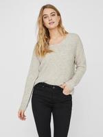 Vero Moda V-Ausschnitt-Pullover "VMCREWLEFILE LS V-NECK BLOUSE NOOS"