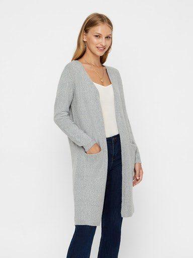 Vero Moda Vmdoffy Ls Long Open Cardigan Ga Noos (10215434) light grey melange