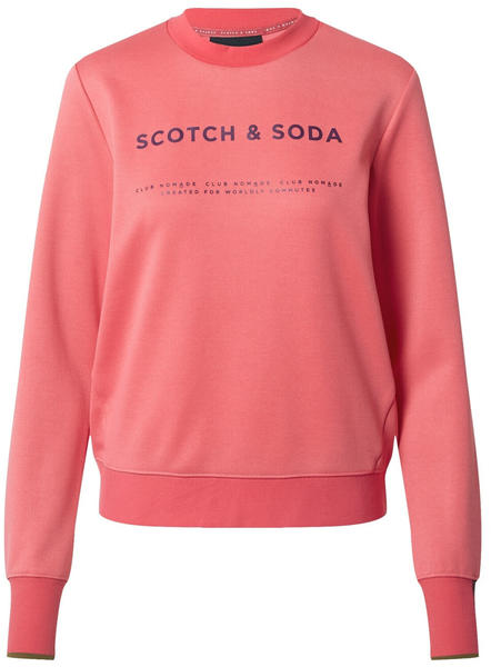 Scotch & Soda Sweatshirt Mit Rundhalsausschnitt Und Logo (159930) watermelon