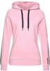 BENCH. Kapuzensweatshirt Damen rosa-schwarz Gr.44/46