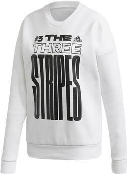 Adidas The Three Stripes Sweatshirt Women white/black