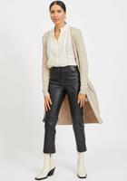 Vila Longstrickjacke "VIRIL LONG L/S KNIT CARDIGAN - NOOS" in knielanger Form