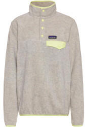 Patagonia Women's Lightweight Synchilla Snap-T Fleece Pullover oatmeal heather w/Jellyfish yellow