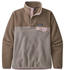 Patagonia Women's Lightweight Synchilla Snap-T Fleece Pullover furry taupe w/hazy purple