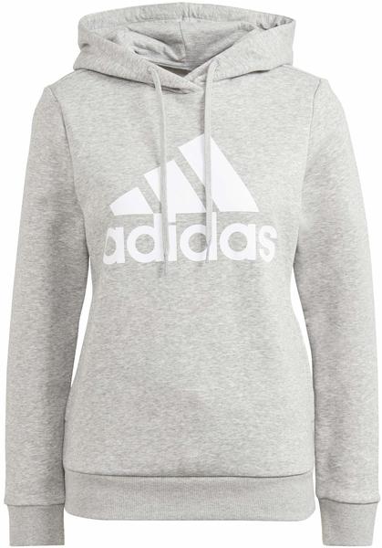 Adidas LOUNGEWEAR Essentials Logo Fleece Hoodie medium grey heather/white (GL0719)