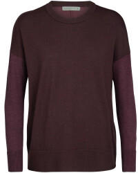 Icebreaker Women's Shearer Crewe Sweater merlot heather