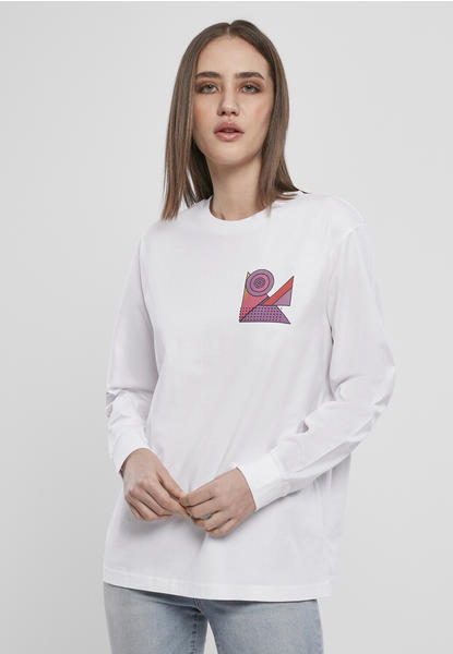Mister Tee Ladies Abstract Colour Longsleeve (MT1289-00220-0042) white