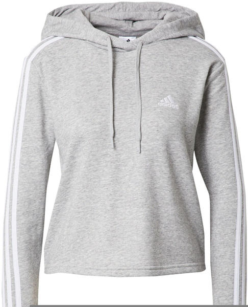Adidas Essentials Cropped Hoodie (GM5592) medium grey heather