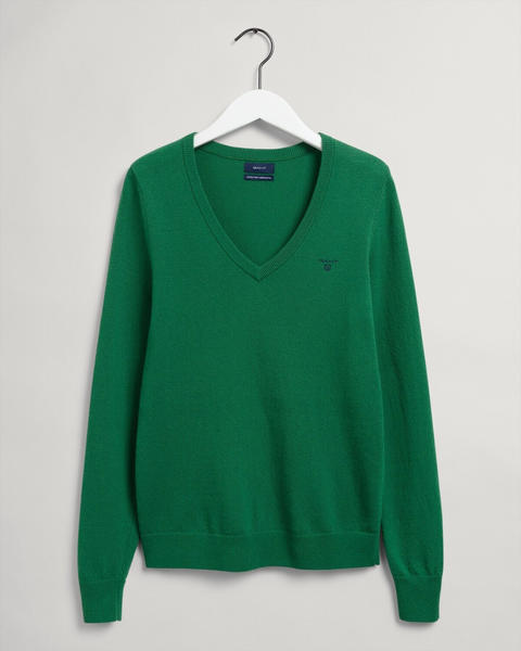 GANT V-neck Pullover Aus Extra Fine Lambswool (4800502-316) lavish green