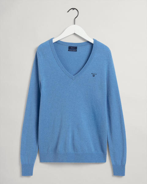 GANT V-neck Pullover Aus Extra Fine Lambswool (4800502-445) pacific blue