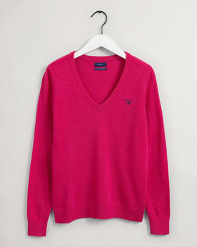 GANT V-neck Pullover Aus Extra Fine Lambswool (4800502-619) peacock pink