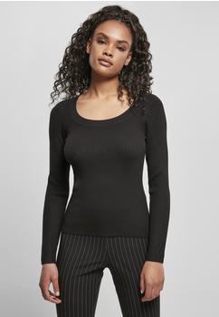 Urban Classics Ladies Wide Neckline Sweater (TB4548-00007-0040) black
