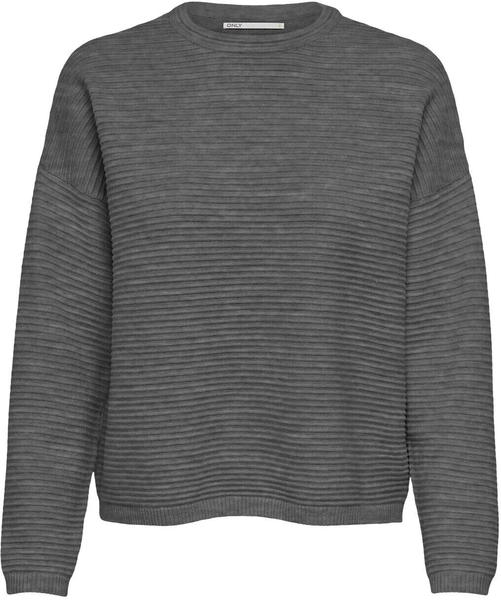 Only Onlkatia L/s Loose Pullover Cc Knt (15231261) dark grey melange