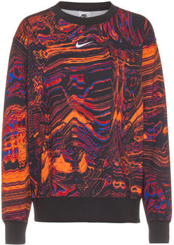 Nike Women's Dance Crew Neck Shirt (DJ4119) black/orange