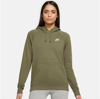 Nike Womens Fleece Pullover Hoodie (BV4124-222) medium olive/white