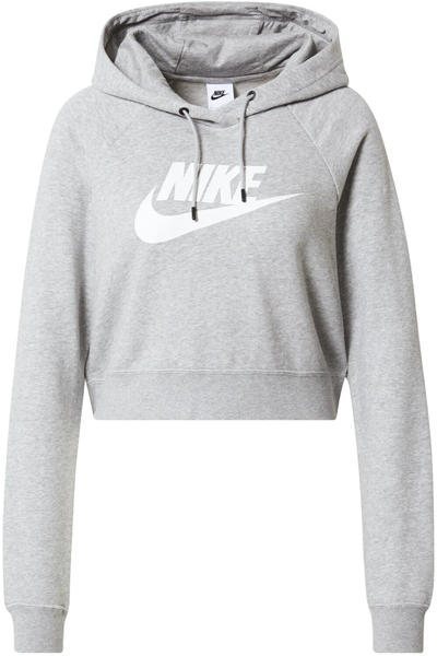 Nike Sportswear Essential Cropped Hoodie (CJ6327) dark grey heather/white