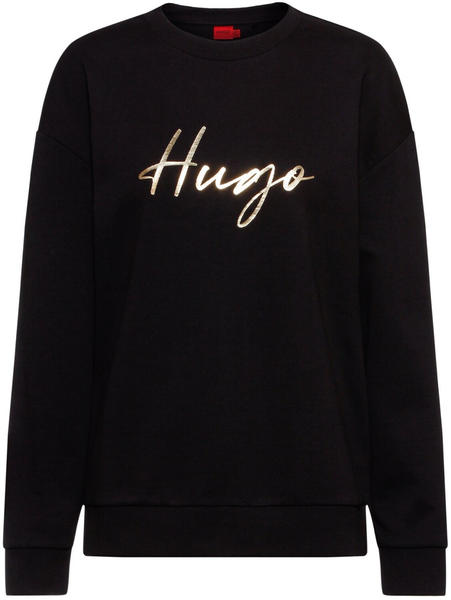 Hugo Boss Relaxed-Fit Sweatshirt aus French Terry mit Logo-Print - Dakimara_1 50464249 Schwarz