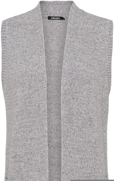 Olsen Cardigan Sleeveless (11003601) soft grey melange