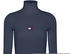 Tommy Hilfiger Logo Embroidery Ribbed Roll Neck Jumper (DW0DW10994) twilight navy