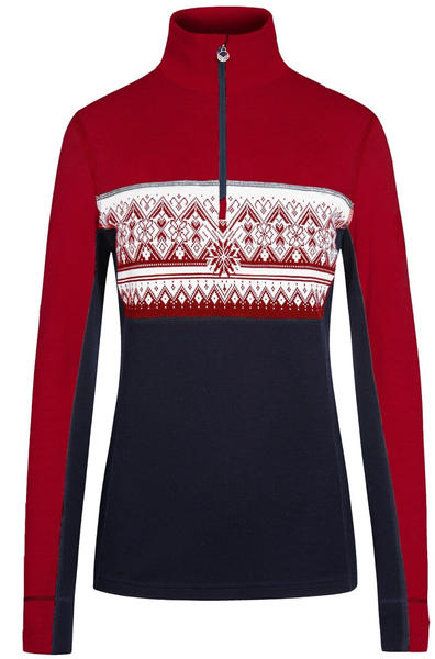 Dale of Norway Women's Rondane Pullover (92681) rapsberry/navy/off white