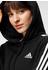 Adidas Essentials 3-Stripes Cropped Hoodie black