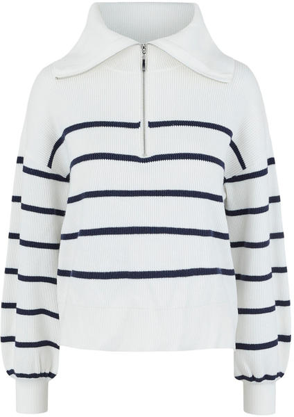 Y.A.S Yasdeli Ls Zip Knit Pullover S. (26026071) star white 2