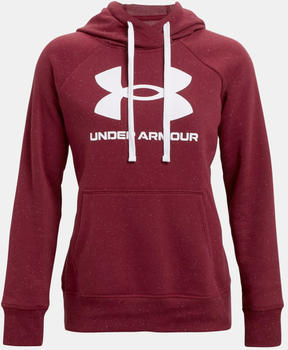 Under Armour UA Rival Fleece Logo Hoodie Women League Red / White