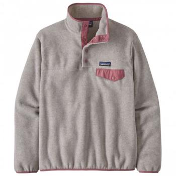 Patagonia Women's Lightweight Synchilla Snap-T Fleece Pullover (25455) oatmeal heather w/llght star pink