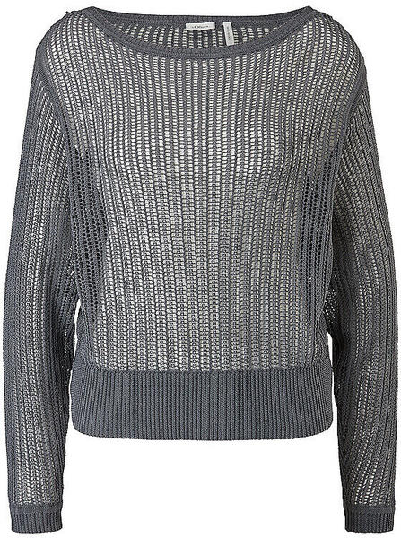 S.Oliver Textured knit jumper (2112034.9884) dark grey