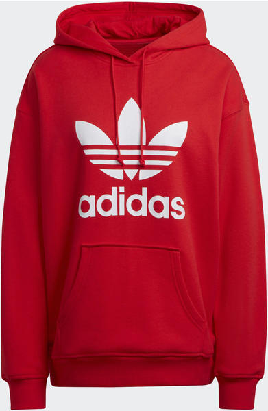 Adidas Women Originals Adicolor Trefoil Hoodie vivid red (HE6953)