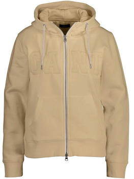 GANT Logo Zip Hoodie (4200643) sand