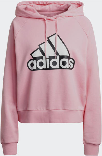 Adidas Essentials Outlined Logo Hoodie light pink/white (HC9174)