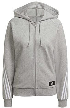 Adidas Sportswear Future Icons 3-Stripes Hooded Track Top medium grey heather