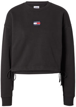 Tommy Hilfiger Badge Cropped Drawstring Sweatshirt (DW0DW12722) black