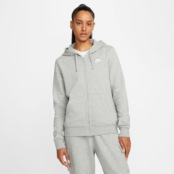 Nike Sportswear Club Fleece FZ W Hoodie (DQ5471) dk grey heather white