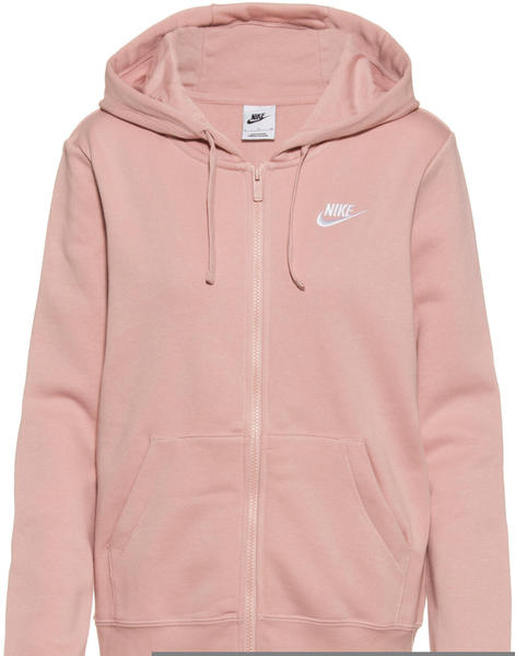 Nike Sportswear Club Fleece FZ W Hoodie (DQ5471) pink oxford/white