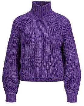Jack & Jones Jjxx Kelvy Chunk Knit High Neck Pullover dark violet