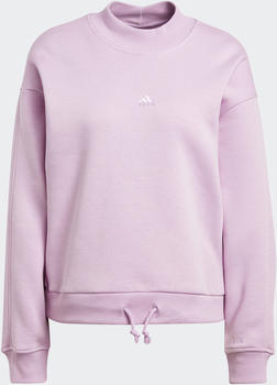 Adidas All Szn Fleece Mock Neck Sweatshirt bliss lilac